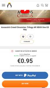 Kinguin: Assassin's Creed Chronicles Trilogy Xbox Argentina
