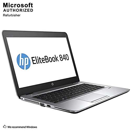 Amazon USA: HP Elitebook 840 G3 2019, FHD de 14 pulgadas, Intel Core i7-6600U de hasta 3,4 GHz, 16 GB DDR4 RAM, 256 GB SSD, (renovado)