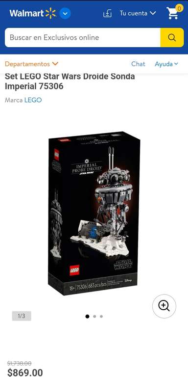 Walmart: LEGO Star Wars - Droide Sonda Imperial 75306