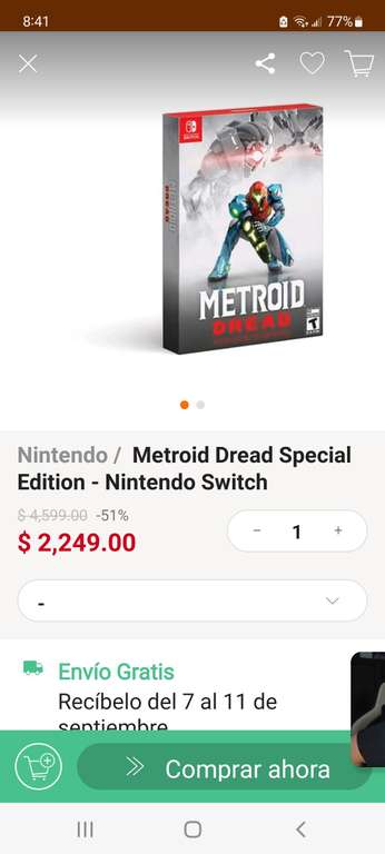 Linio: Metroid Dread special edition switch