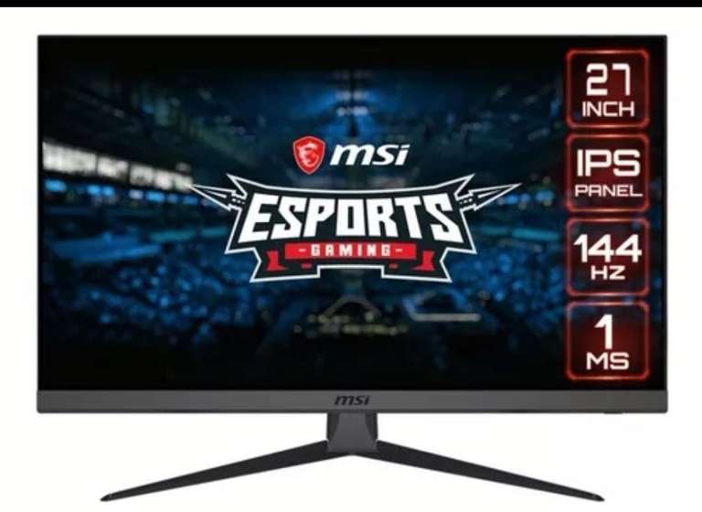 Linio: Combo Monitor MSI IPS 27" 144Hz + Mouse Gamer (Paypal)