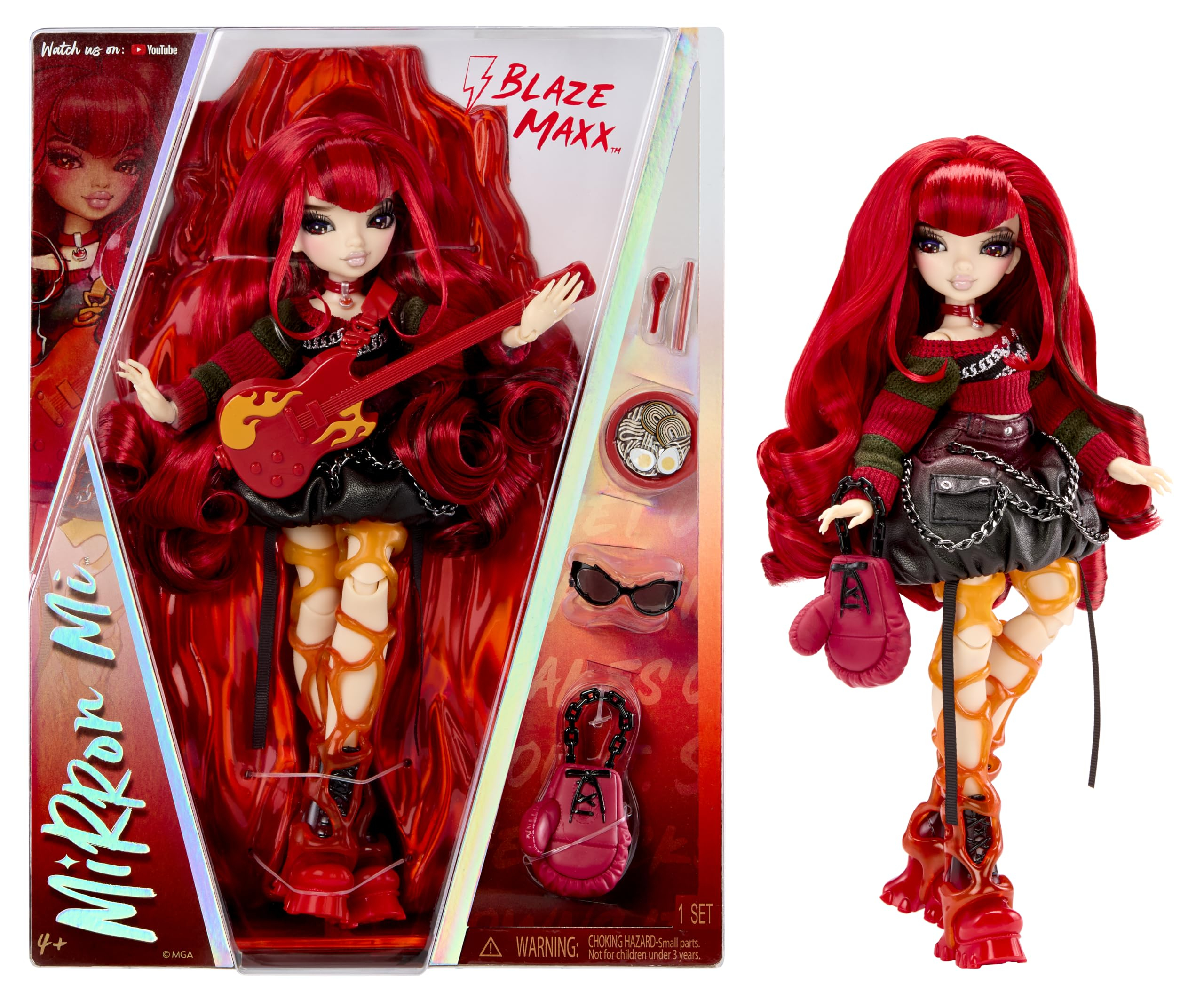 Amazon. Nuevas muñecas de MGA Mirror mi Blaze Maxx Roja