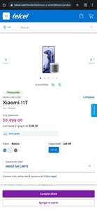 Telcel: Celular Xiaomi 11T 256gb con Bocina Mi Smart