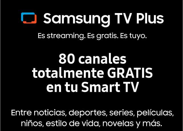 Samsung: SAMSUNG TV PLUS GRATIS
