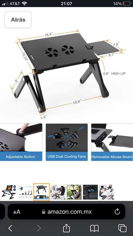 Amazon: Mesa para laptop