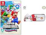 Amazon: Super Mario Bros Wonder + control + estuche para Nintendo Switch