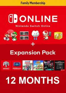 CDKEYS - Nintendo Switch Online + Expansion Pack Familiar - Europa y UK