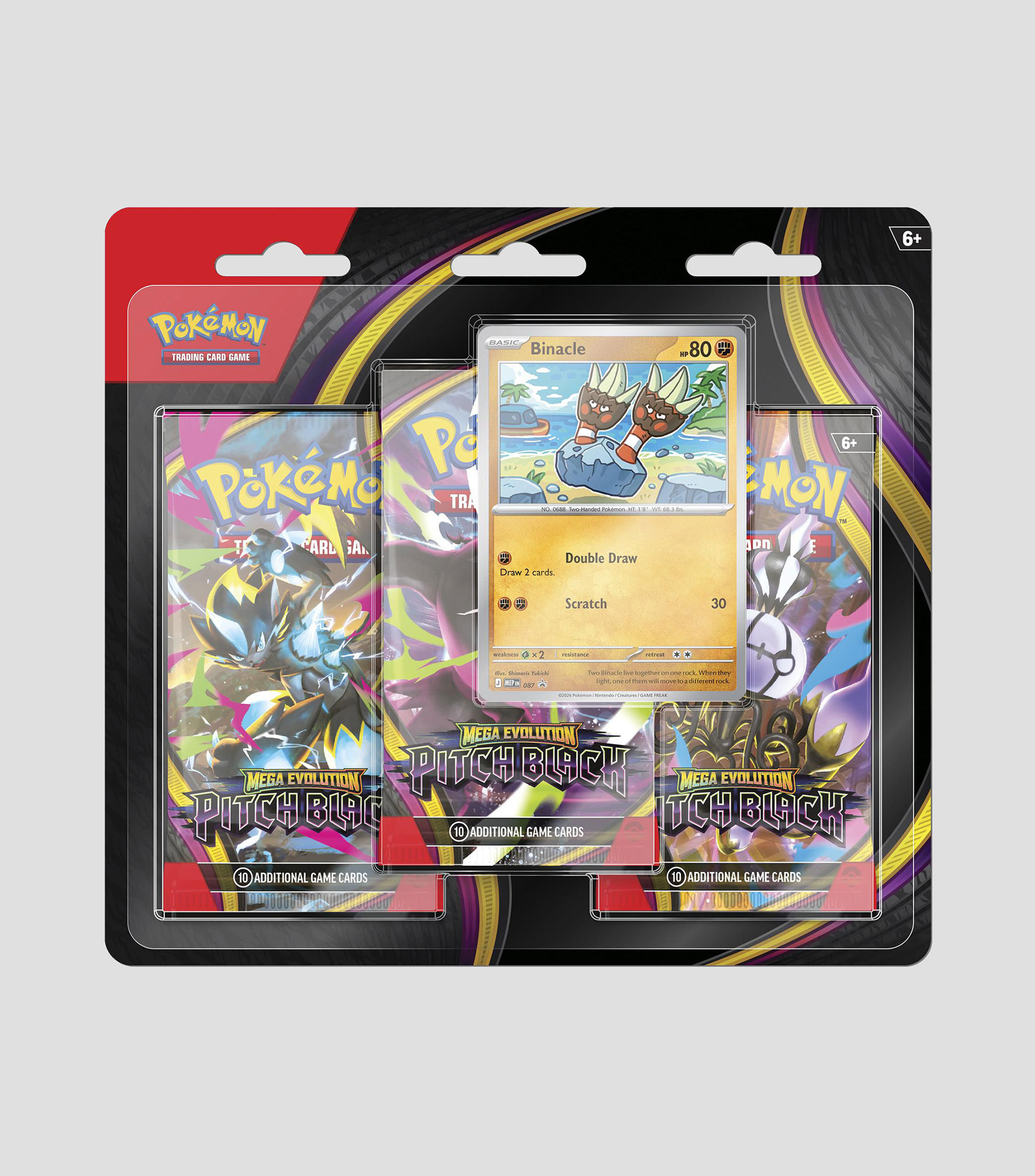 El Palacio de Hierro: Pokémon TCG 3 Blister Pack Pitch Black