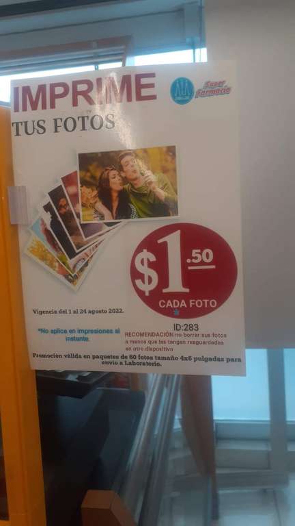 Farmacias Guadalajara: Fotos a $1.50 a partir de 60 fotos