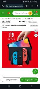 Bodega Aurrera: Consola Nintendo Switch Modelo OLED Neón