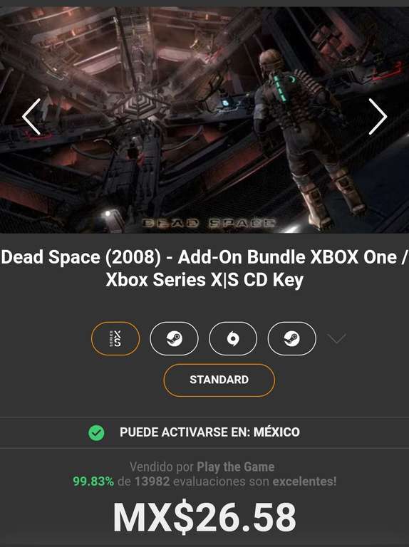 Kinguin: Dead Space (2008) - Add-On Bundle XBOX One / Xbox Series X|S CD Key
