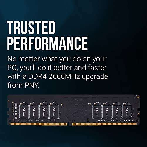 Amazon: PNY Performance 8GB DDR4 DRAM 2666MHz (PC4-21300) CL19