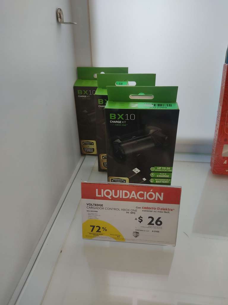 Pila para control de Xbox one Mca. Voltedgebx10 BX10 sucursal 6015 de Elektra Veracruz