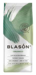 Amazon: Café Blasón Molido Premium Orgánico 340 g (81.90 planea y ahorra)