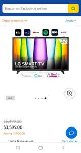 Walmart: PANTALLA LG 32 PULGADAS SMART TV MODELO 2022