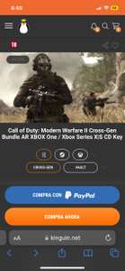 Kinguin: Xbox Call of duty Modern Warfare II VPN Argentina