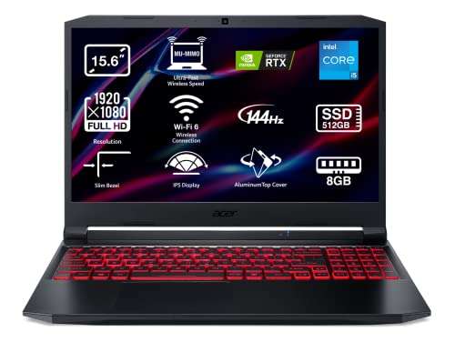 Amazon España: Acer Nitro 5 - laptop 15.6" Full HD Intel Core i5-11400H, 8 GB RAM, 512 GB SSD, NVIDIA RTX 3050