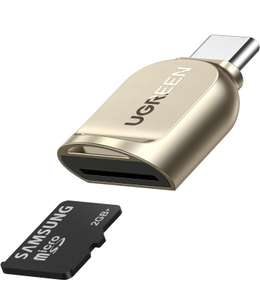 Amazon: UGREEN USB C Lector de Tarjetas TF, Adaptador de Tarjetas de Memoria Micro SD USB Tipo C