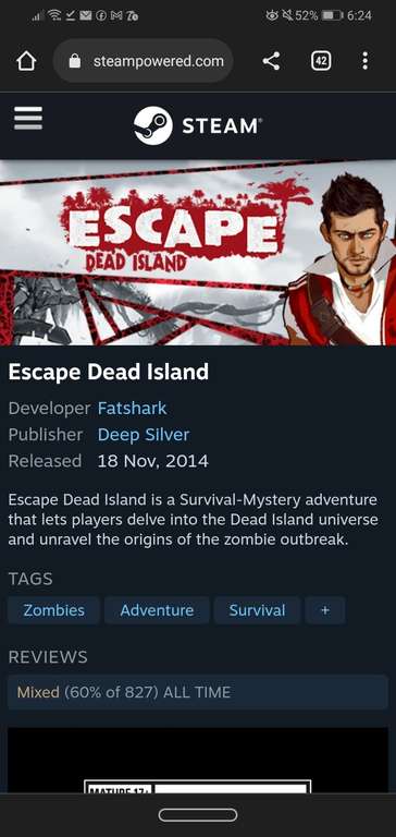 Steam: Escape From Dead Island (Termina la oferta: 31 Oct)