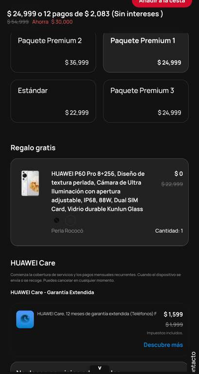 Huawei: Celular Huawei P60 pro 12 +512 y Celular Huawei P60 pro 8 + 256