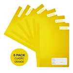 Amazon: Paquete de 6 Cuadernos Cosidos Profesional Cuadro Grande 100 Hojas