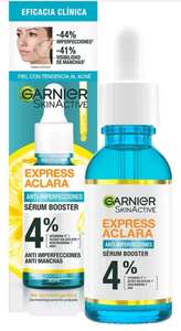 Mercado Libre: Serúm Garnier Express Booster 4% 30ml Momento de aplicación Día/Noche Tipo de piel Piel con tendencia al acné