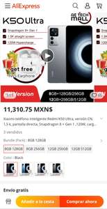 AliExpress Xiaomi Redmi K50 Ultra 5G