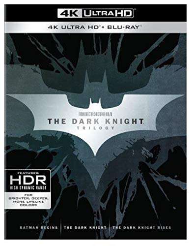 Amazon: Dark Knight Trilogy Collection, 4K Ultra HD + Blu-ray (100 pesos de saldo Amazon si compran con tarjeta de regalo. Leer descripción)