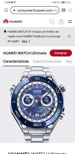 Huawei Watch Ultimate con P60 Pro de regalo y caja deportiva