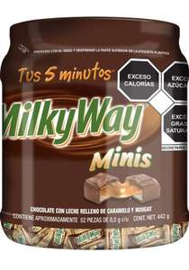 Amazon: Chocolate Milky Way Mini 52 piezas, 442g