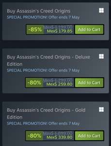 Steam: Assassin's Creed Origins