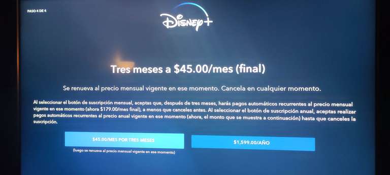 Disney plus en roku $45 mensual durante 3 meses (nuevas suscripciones)