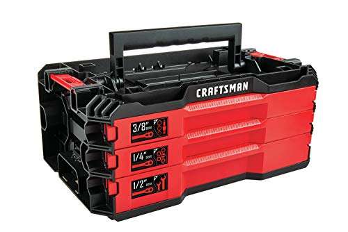 Amazon: CRAFTSMAN Kit de herramientas mecánicas con caja de 3 cajones, 216 piezas (CMMT99206)