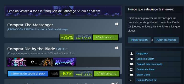Steam - THE MESSENGER - JUEGO 8/16 BITS