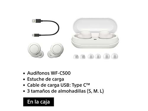 Amazon: Sony WF-C500 blancos