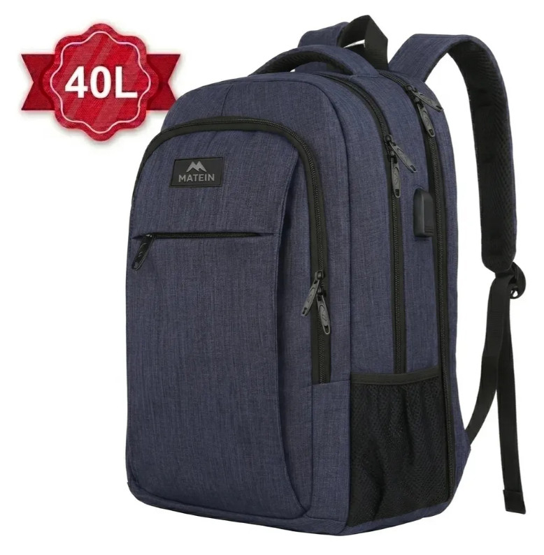 Mercado Libre: Mochilas Escolares de 40 L para Laptop 17.3 Pulgadas con USB y Antirrobo