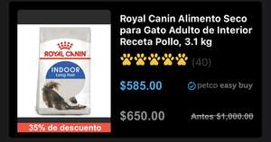 Petco: Royal Canin Alimento Seco para Gato Adulto de Interior Receta Pollo, 3.1 kg | Easy buy