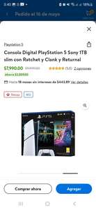 Walmart: Consola Playstation 5 con Ratchet y Clank con BBVA