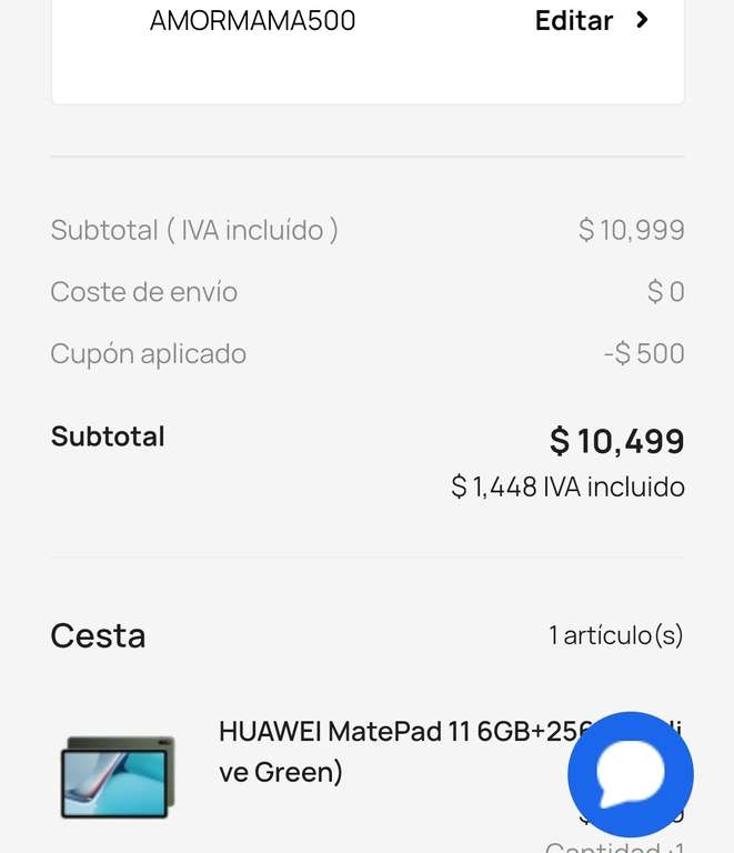 Huawei: Matepad 11 6gb+256gb green + huawei sound + teclado magnético de regalo (solo x hoy)