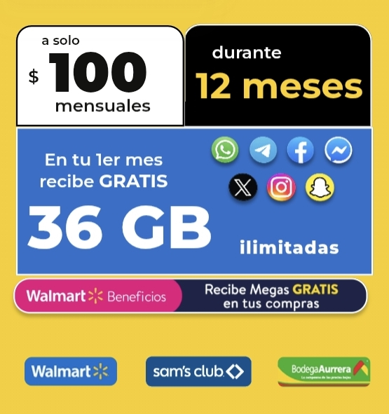 Bait 36GB + Redes Sociales Sin Limite