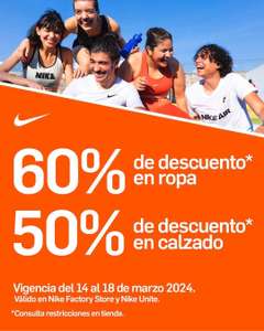 Nike: 60% en ropa y 50% en calzado
