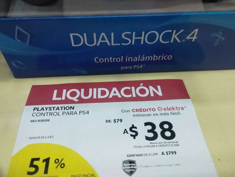 Elektra: Control PS4 Liquidación en Elektra de Huatusco, Veracruz.