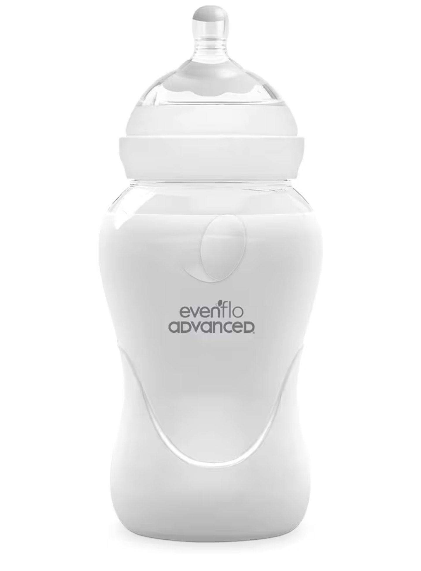 Amazon: 2x1 Evenflo Advanced Biberón Advanced Anticólicos Avanzado, Cuello Ancho, Transparente, 270ml, Silicón,,Doble Válvula, Flujo Med