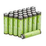 Amazon - Paquete de 24 baterías recargables AAA alta capacidad de 850 mAh, precargadas, 500 recargas.
