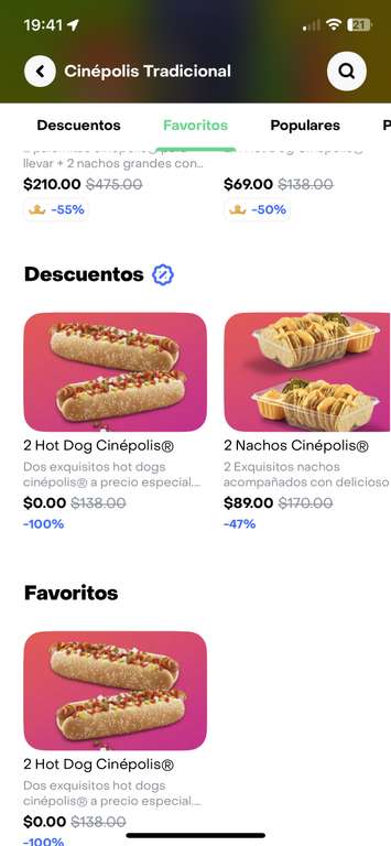 Rappi Prime Plus [Cinépolis]: combo 2 Hot dogs por $5 pejecoins