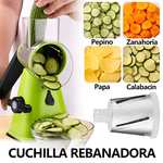 Amazon: Cortador de Verduras de Cocina Multifuncional 4 en 1, Rebanador con Cuchillas Intercambiables de Acero Inoxidable para Patatas
