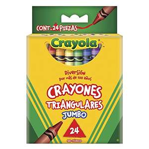 Amazon: Crayola 24 Crayones Triangulares Jumbo