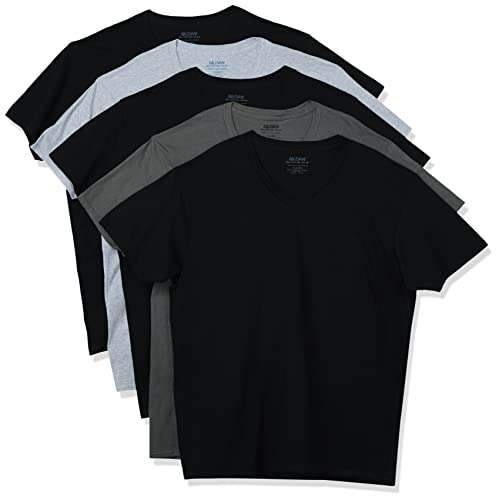 Amazon: 5 piezas XL - Gildan Camiseta interior cuello-V para Hombres
