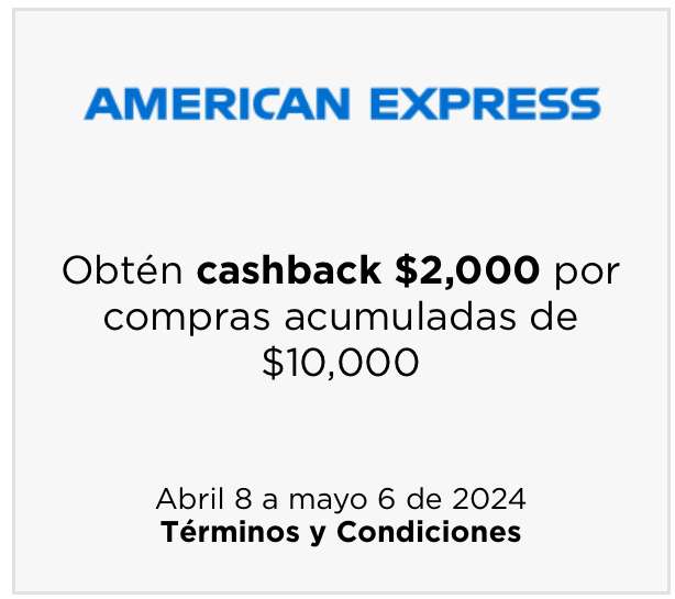 American Express: Bonificación Noches Palacio de $4000 o $2000