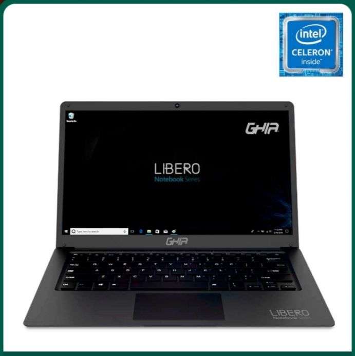 Office Depot: Laptop Ghia Libero 302 LXH14CPP / Intel Celeron / 14.1 Pulg. / 64gb eMMC / 4gb RAM / Negro